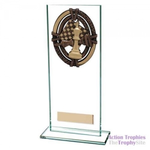 Glass Chess Plaque 8in (20cm)