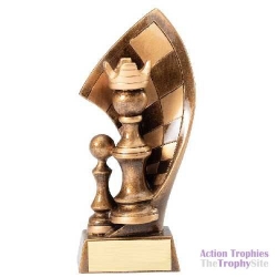 Chess Queen Swirl Trophy 6.75in (17cm)