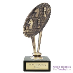 Metal Chess Riser Trophy 6in (15cm)