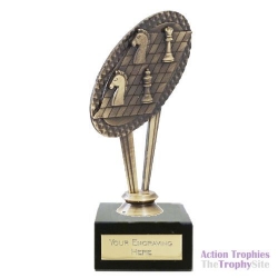 Metal Chess Riser Trophy 6.5in (16cm)