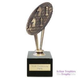Metal Chess Riser Trophy 7in (18cm)