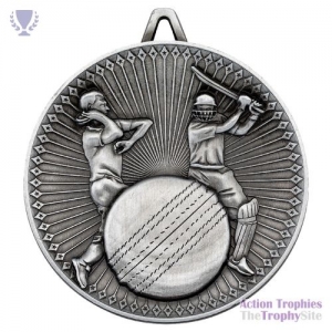 Cricket Deluxe Medal Ant Silver 2.35in