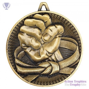 Martial Arts Deluxe Medal Ant Gold 2.35in