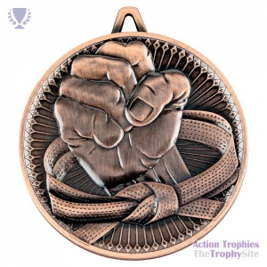 Martial Arts Deluxe Medal Bronze 2.35in