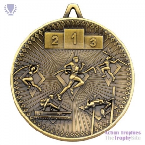 Athletics Deluxe Medal Ant Gold 2.35in