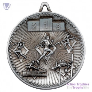 Athletics Deluxe Medal Ant Silver 2.35in