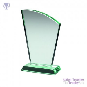 Jade Glass Sail Plaque (15mm Thick) 7.75in