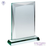 Jade Glass Chunky Rectangle Plaque (19mm Thick) 9in