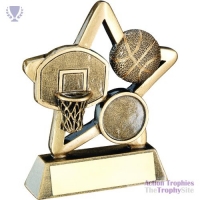 Brz/Gold Basketball Mini Star 4.25in