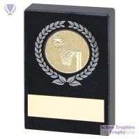 Black Marble with Netball Insert 3x2in