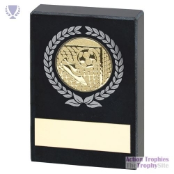 Black Marble with Football motif 3x2in