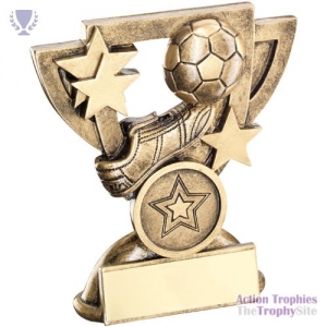 Brz/Gold Football Mini Cup 3.75in