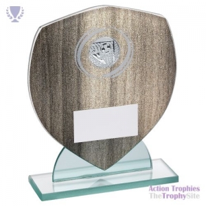 Wood Effect Glass Shield Football insert 5.5in