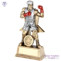 Brz/Pew/Red Male Boxing Fig Star Backing 7in