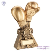 Gold/Brz Boxing Gloves Belt 7in