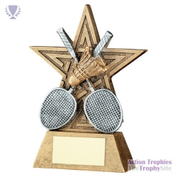 Brz/Pew/Gold Badminton Star Line Series 4in