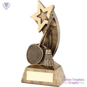 Brz/Gold Badminton Rackets/Shuttlecock Shooting Star 5.75in