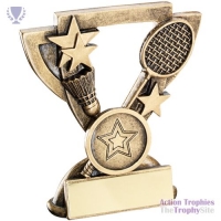 Brz/Gold Badminton Mini Cup 4.25in