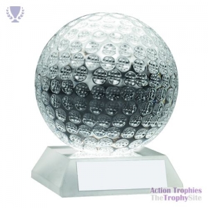 Clear Glass Golf Ball 3.75in