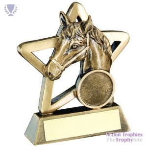 Brz/Gold Horse Mini Star 3.75in
