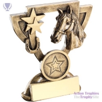 Brz/Gold Horse Mini Cup 4.25in