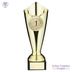 Plastic Tulip Trophy Cup (2in Centre) Gold 9.25in