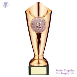 Plastic Tulip Trophy Cup (2in Centre) Bronze 9.25in