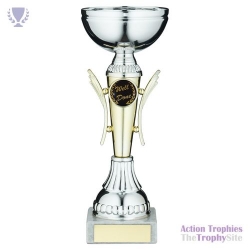 Silver/Gold Winged Trophy Cup 7.5in