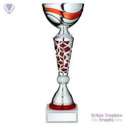 Silver/Red Trophy Cup 16.5in