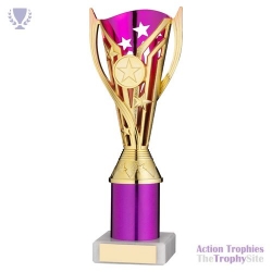 Gold/Purple Plastic 'Flash' Cup 8in