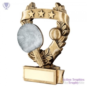 Brz/Pew/Gold Table Tennis 3 Star Wreath Award 5in