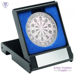 Black Plastic Box Darts insert Trophy Silver 3.5in