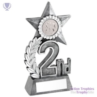 Leaf & Star Award Athletics insert Silver 2nd 5.5in