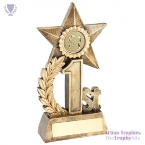Leaf & Star Award Athletics insert Gold 1st 6.25in