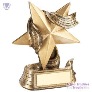 Brz/Gold Star & Ribbon Award 4in