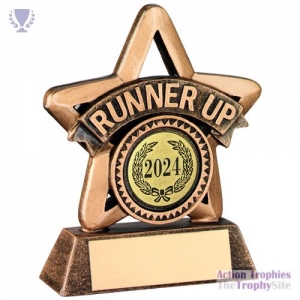 Brz/Gold Resin Mini Star Runner Up 3.75in