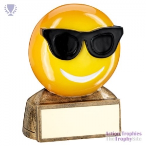 Brz/Yellow/Black 'Sunglasses Emoji' Fig 2.75in