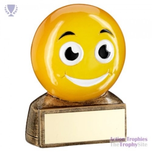 Brz/Yellow 'Smiling Emoji' Fig 2.75in