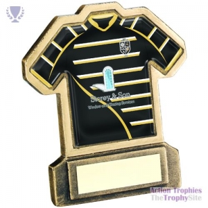 Brz/Gold Resin Rugby Shirt (Shirt D) 5in