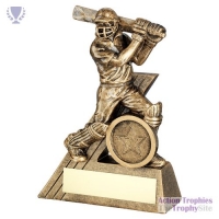 Brz/Gold Mini Male Cricket Batsman Fig 4.75in