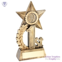 Leaf & Star Award Gold 1st 6.25in