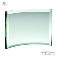 Curved Glass Rectangle (10mm Thick) 5x7.25in