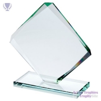 Jade Glass 10mm Standard Diamond Plaque 6in