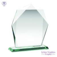 Jade Glass Heptagon (10mm Thick) 7.5in
