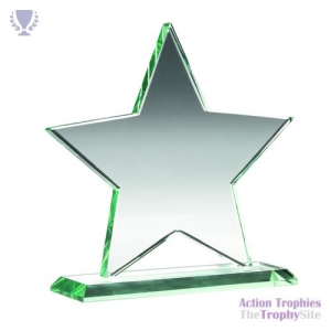 Jade Glass Star (10mm Thick) 6.25in