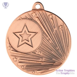 Shooting Star Medal Bronze 2in