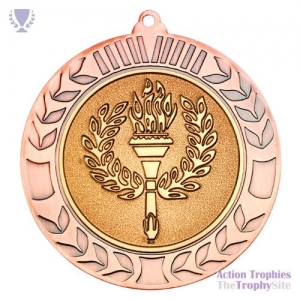 Wreath Medal (2in Centre) Bronze 2.75in