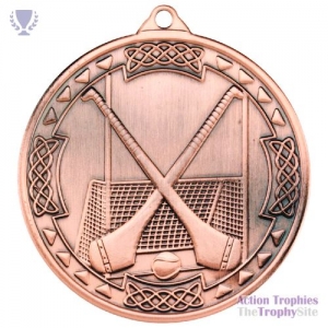 Hurling Celtic Medal Bronze 2in