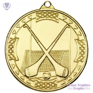 Hurling Celtic Medal Gold 2in