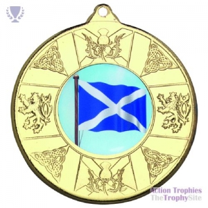 Scotland Medal Gold 2in
